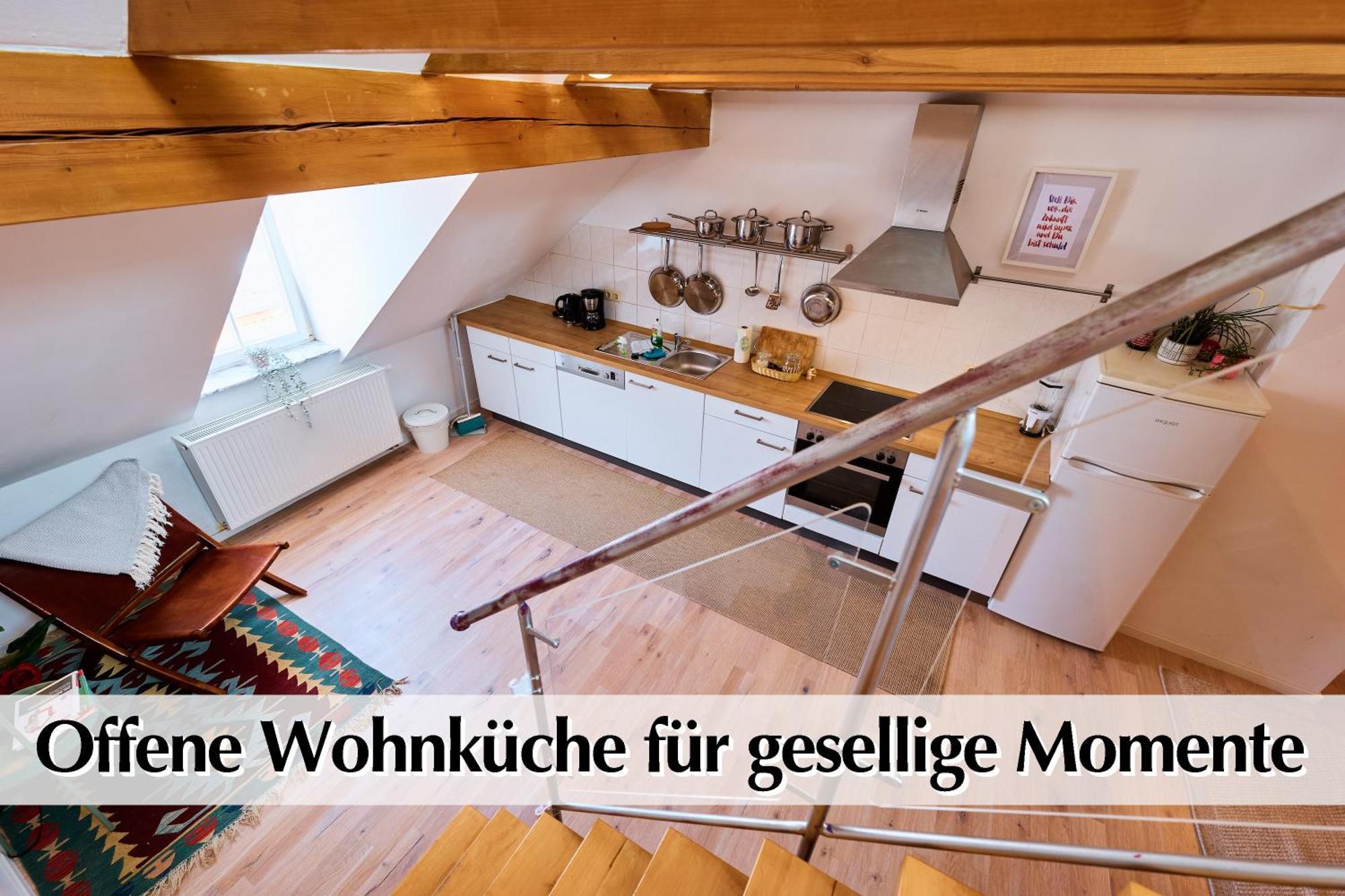 Helle 72Qm Maisonette Wohnung Im Herzen Erfurts Mit Kingsize Bett, Smart-Tv, Etc Exteriér fotografie